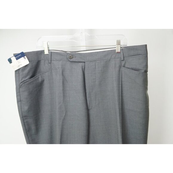 Burberry London Medium Gray S100s Wool Dress Pants Sz 60 NEW